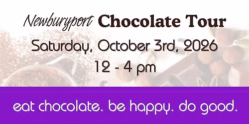 Newburyport Chocolate Tour - 3 Oct 2026, 12-4 PM