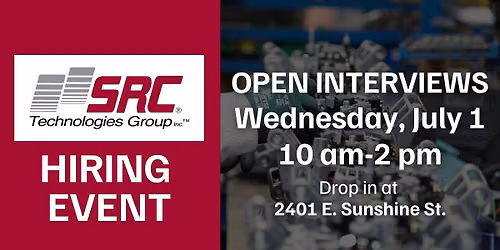 SRC Technologies Group Hiring Event - Open Interviews