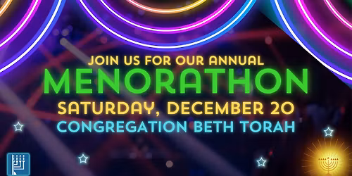 The Menorathon: Beth Torah's Annual Hanukkah Party
