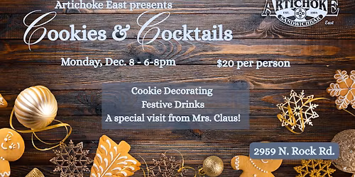 Cookies and Cocktails @ The Artichoke Sandwichbar East