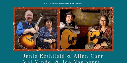 Traditional American & Celtic Folk Music CONCERT- Rothfield & Carr, Mindel & Newberry