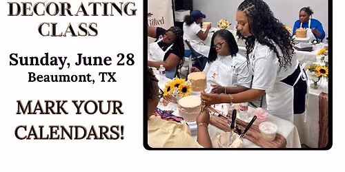Summer 2026 Cake Decorating Class