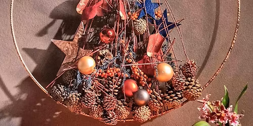 Atelier d'art floral adulte - Couronne "d\u00e9clinaison de sapin" COMPLET 