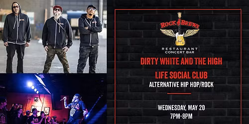 WISHER \/ DIRTY WHITE & HIGH LIFE SOCIAL CLUB @ Rock & Brews Royal Oak