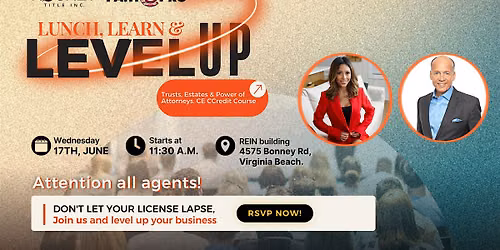 Lunch, Learn & Level Up