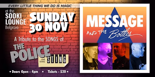 Message and the Bottles - A Tribute to the Songs of THE POLICE
