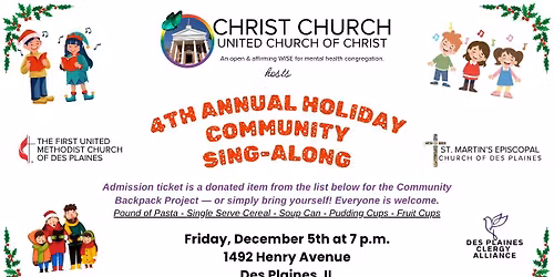 4th Annual Holiday Community Sing-Along