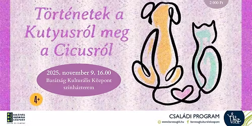 T\u00d6RT\u00c9NETEK A KUTYUSR\u00d3L MEG A CICUSR\u00d3L \/\/ CSAL\u00c1DI B\u00c1BSZ\u00cdNH\u00c1ZI EL\u0150AD\u00c1S