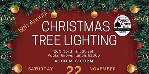 Poplar Grove Christmas Tree Lighting