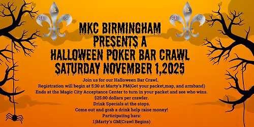 MKC Halloween Poker Bar Crawl