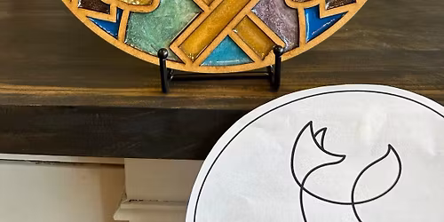 Faux Stained Glass Resin Panel Class