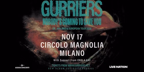 GURRIERS in concerto a Milano