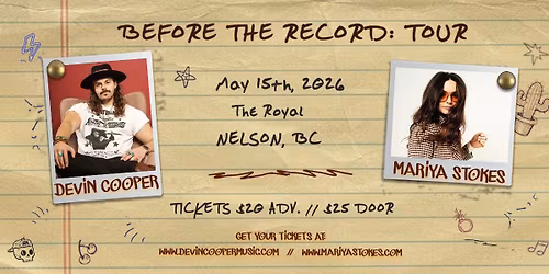 Devin Cooper & Mariya Stokes | Live at The Royal (Nelson, BC)