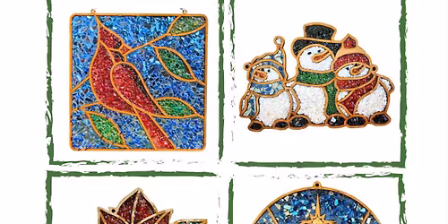 Faux Stained Glass Suncatcher