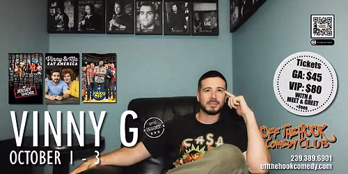 Comedian Vinny G Live in Naples, Florida