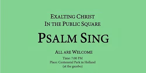 Psalm Sing in Centennial Park