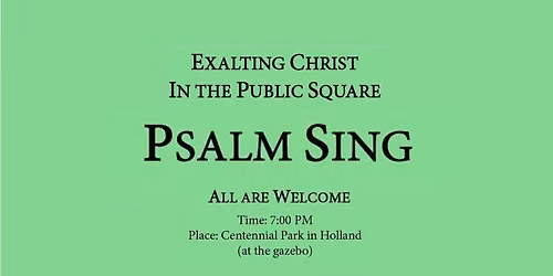 Psalm Sing in Centennial Park
