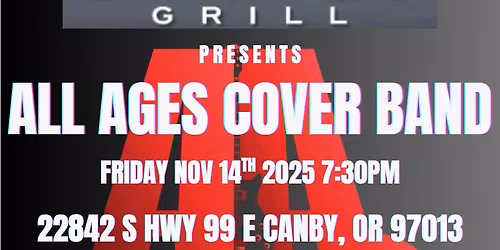 ALL AGES COVER BAND PERFORMING AT JARBOE'S GRILL