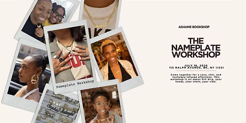 The Nameplate Workshop: Jewelry, Culture + Identity