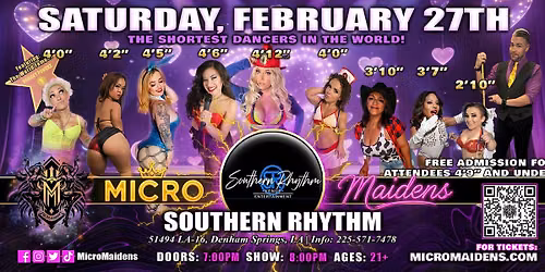 Denham Springs, LA - Micro Maidens: The Show @ Southern Rhythm