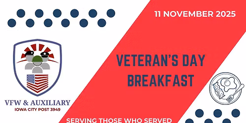 Veterans Day Breakfast at VFW Post 3949