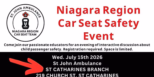 July 2026 Car Seat Safety Event
