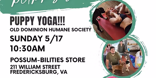 PUPPY YOGA!!!