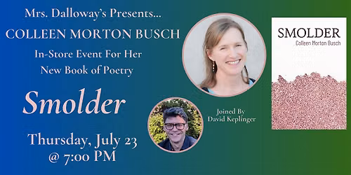 Colleen Morton Busch's SMOLDER In-Store Reading And Book Signing