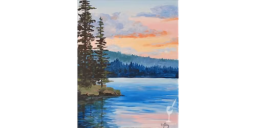 Pastel Lake Reflections - Paint and Sip in New Braunfels | Classpop!\u2122