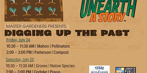 Master Gardeners Presents: Digging Up the Past at Godeke Branch Library