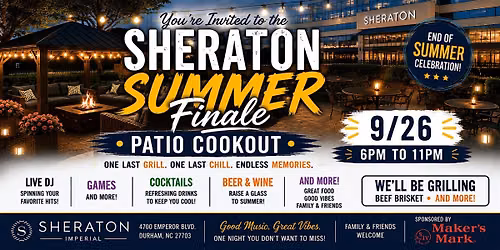 Summer Finale Patio Cookout