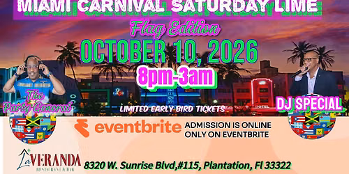 Miami Carnival Saturday Lime-Flag Edition