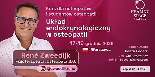 Kurs ,, Endokrynologia w osteopatii". 