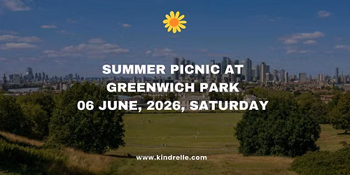 Relaxed summer picnic at Greenwich Park