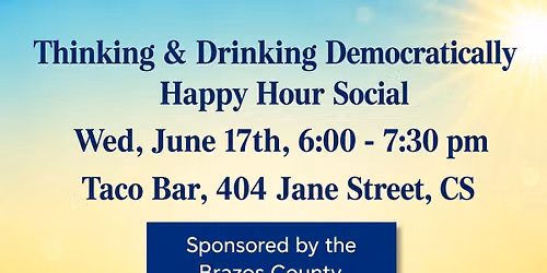 Thinking and Drinking Democratically