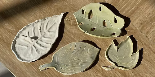Leaf Dish Pottery Class \u2013 Handbuilding Ceramics Workshop