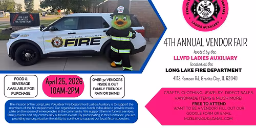 4th Annual LLVFD Ladies Auxiliary Vendor Fair