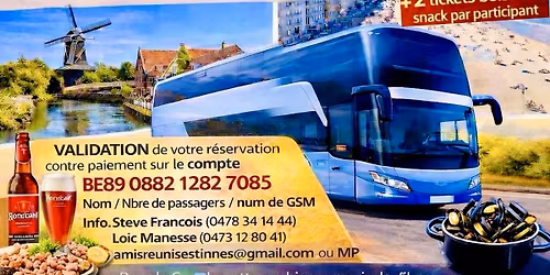 Samedi 13 juin:Shopping, mer, gastronomie \u00e0 Sluis & Blankenberge en CAR organis\u00e9 par Les Amis R\u00e9unis