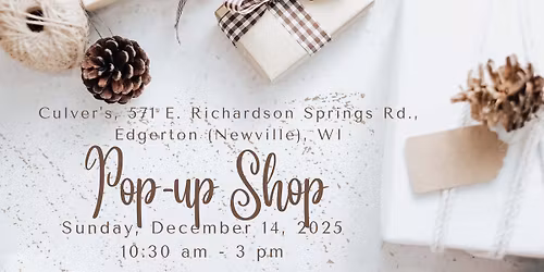 Culver's Newville Pop-up Shop - December