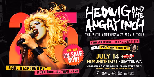 Hedwig & The Angry Inch: 25th Anniversary Movie Tour with John Cameron Mitchell