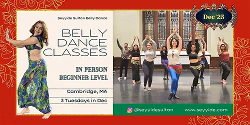 December 2025: Belly Dance Classes for Beginners, IN PERSON