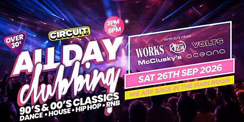 Kingston Over 30's All Day Clubbing
