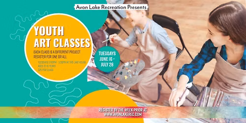 Avon Lake Youth Summer Art Classes at the Lake House