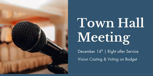 Church Town Hall Meeting