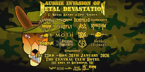 Aussie Invasion of Metal Devastation 2026 