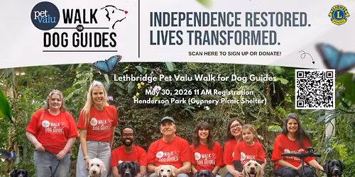 Lethbridge Pet Valu Walk for Dog Guides