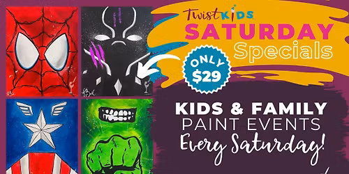 Kids Hero Workshop Paint Event
