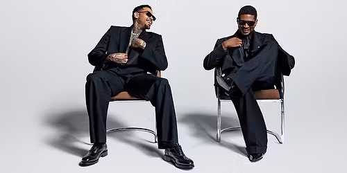 Usher and Chris Brown at MetLife Stadium