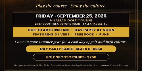AELF\/GML Golf Tournament & Day Party