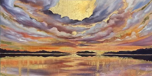 Metal Leaf Landscape Paint Night